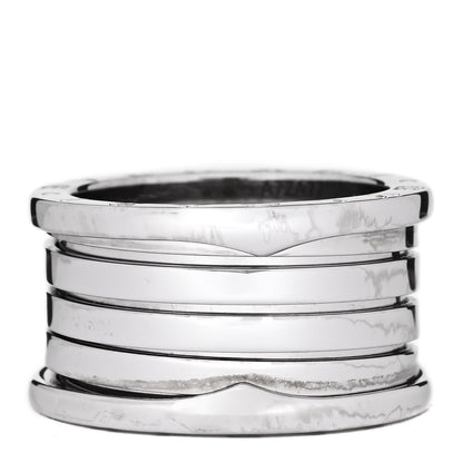 Bulgari 18K White Gold B.Zero1 Four-Band Ring 57 8 3 of 5