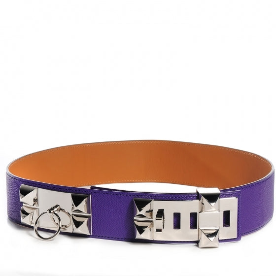 Hermes Epsom Collier De Chien Belt Crocus 1 of 6