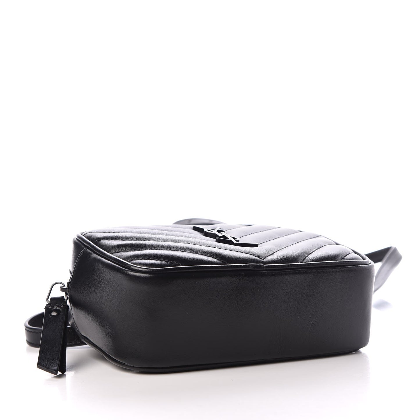 Calfskin Matelasse Monogram Lou Belt Bag Black