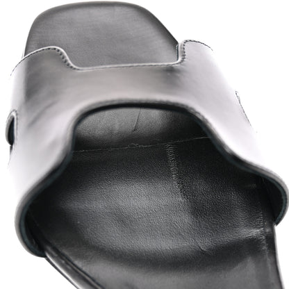 Hermes Calfskin Joy 70 Sandals 39 Black 9 of 11