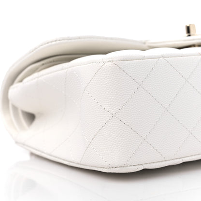Chanel Caviar Quilted Small Double Flap White 8 of 10