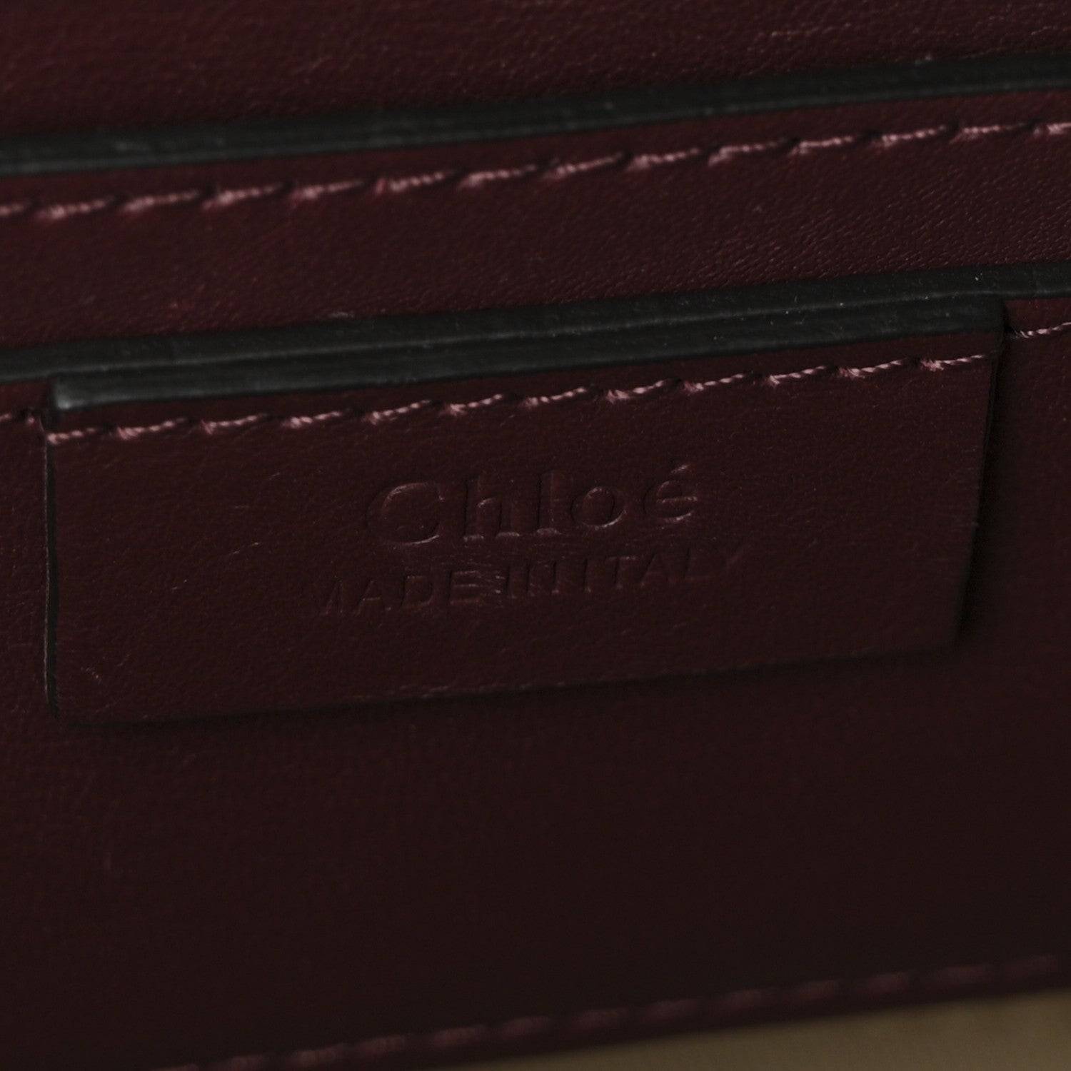 Chloe Calfskin Velvet Small Roy Bag Bordeaux 6 of 9
