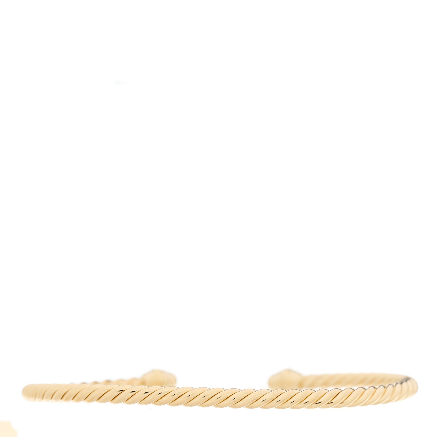 18K Yellow Gold Diamond 3mm Cablespira Bracelet