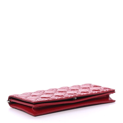 Christian Dior Patent Cannage Lady Dior Convertible Clutch Red 3 of 4
