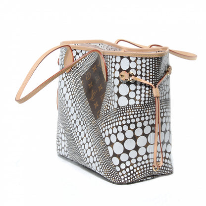 Louis Vuitton Monogram Kusama Waves Neverfull MM White 7 of 8