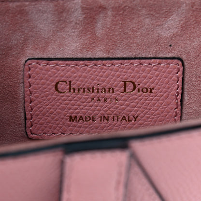 Christian Dior Grained Calfskin Mini Saddle Bag Pink 6 of 11