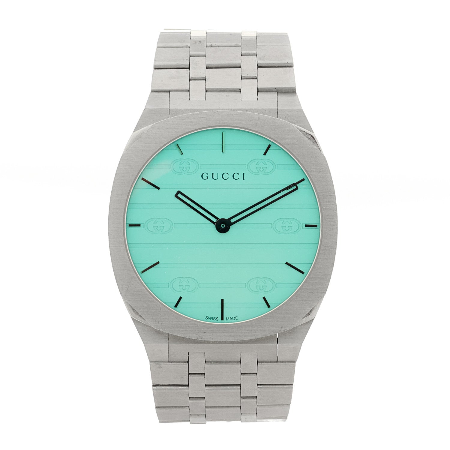 Gucci Stainless Steel 38mm 25H Quartz Watch Light Blue 1 of 7