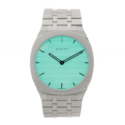 Gucci Stainless Steel 38mm 25H Quartz Watch Light Blue 1 of 7