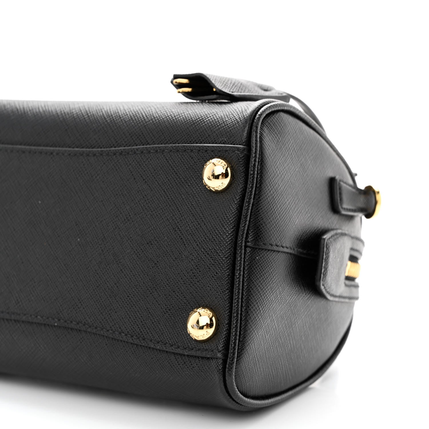 Prada Saffiano Lux Top Handle Crossbody Bag Black 11 of 14