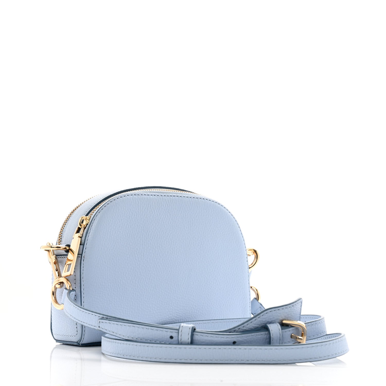 Marc Jacobs Calfskin Shutter Camera Crossbody Bag Light Blue