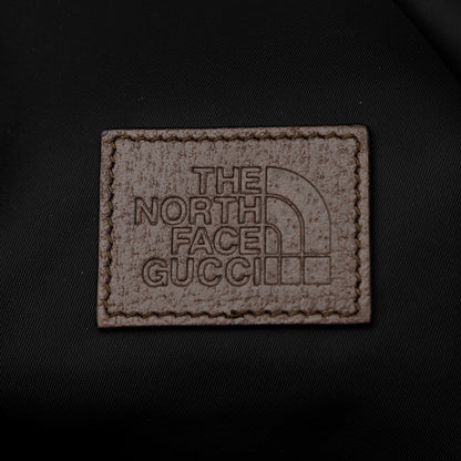 Gucci X THE NORTH FACE Econyl Nylon Medium Backpack Black Ivory New Acero Crop 8 of 11