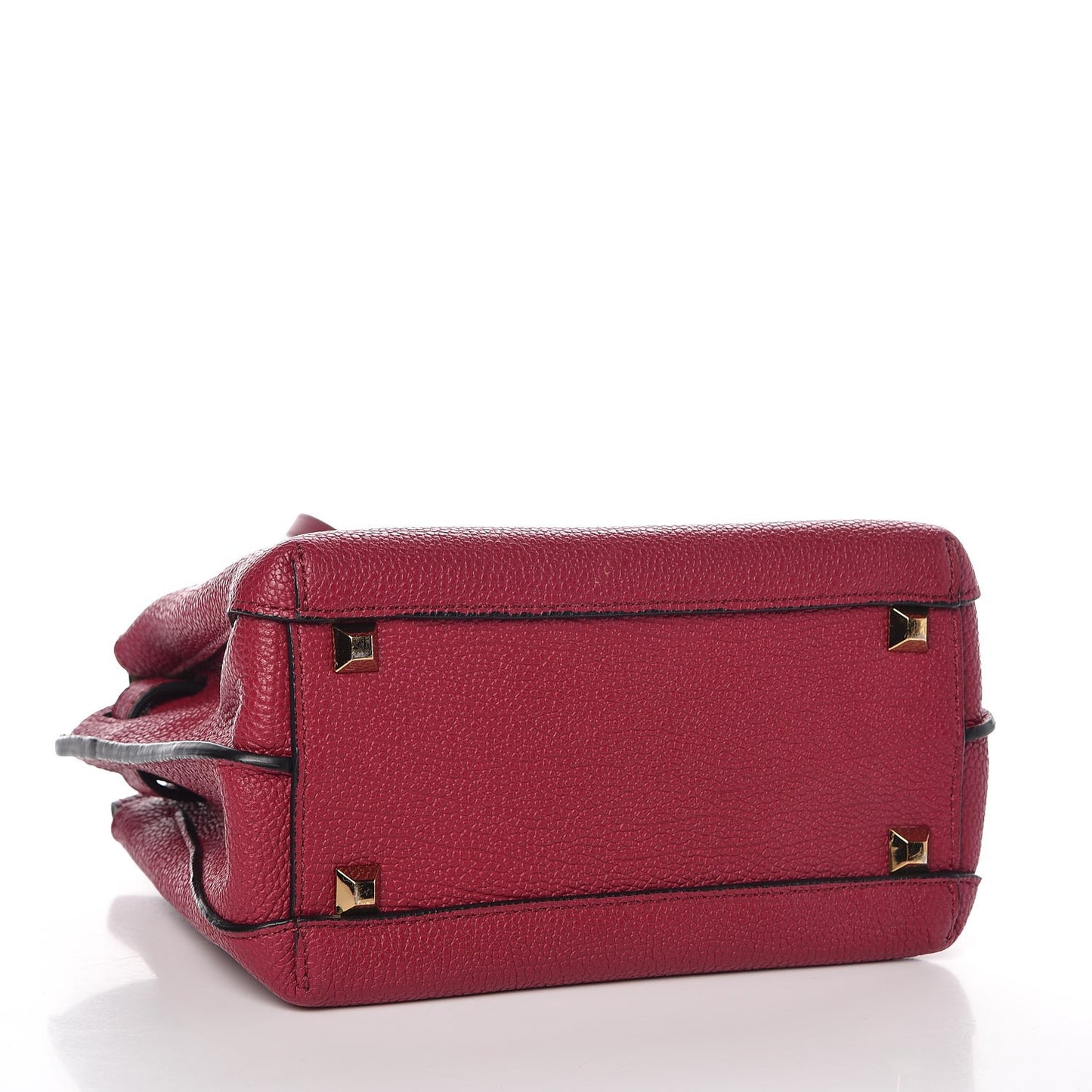 Grained Calfskin Mini Milla Tote Burgundy