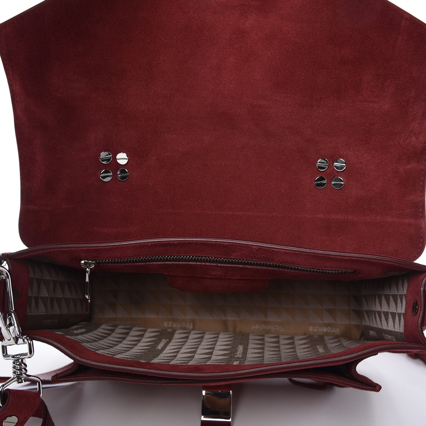 Suede Tiny PS1 Satchel Midnight Plum