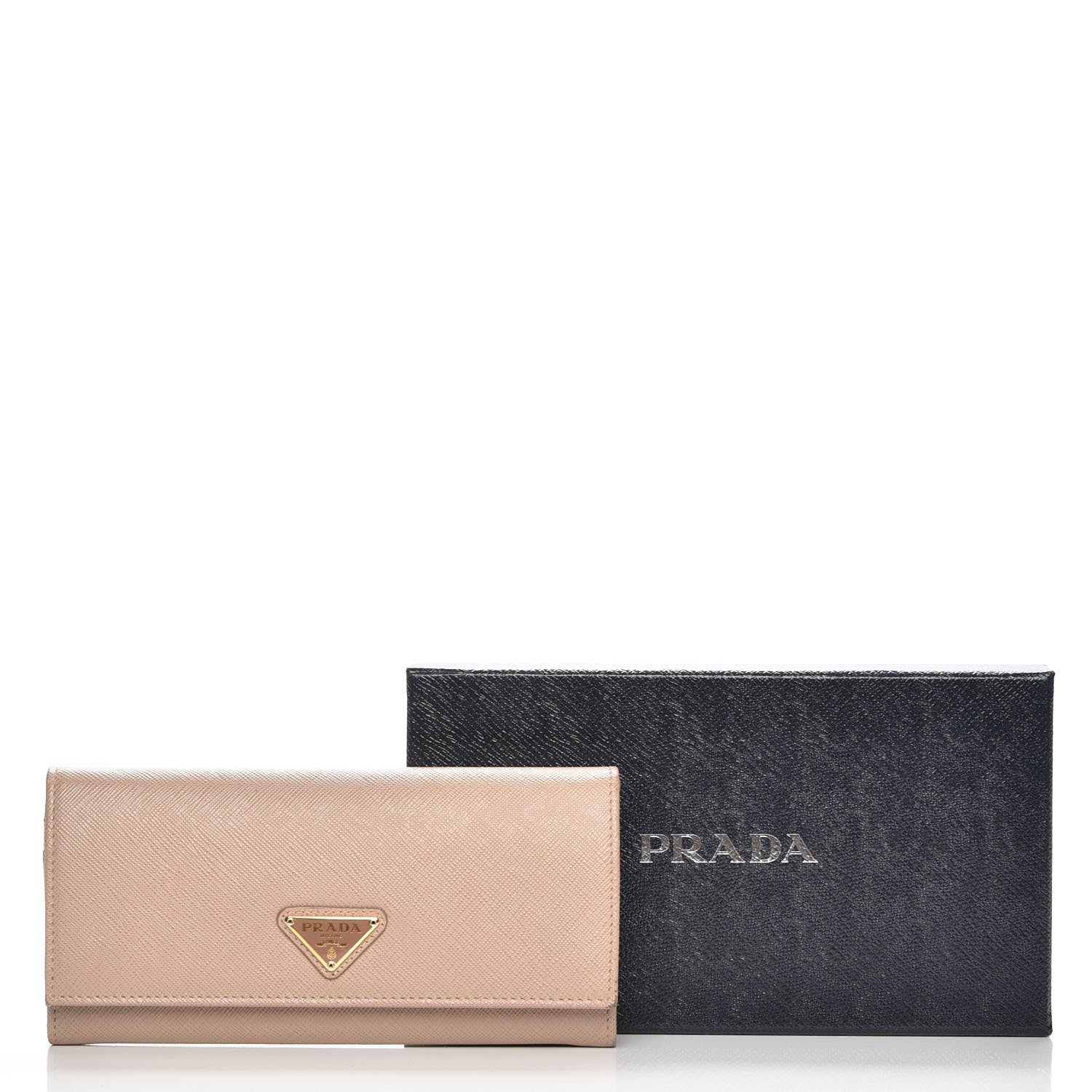 Prada Saffiano Continental Flap Wallet Cammeo 11 of 11