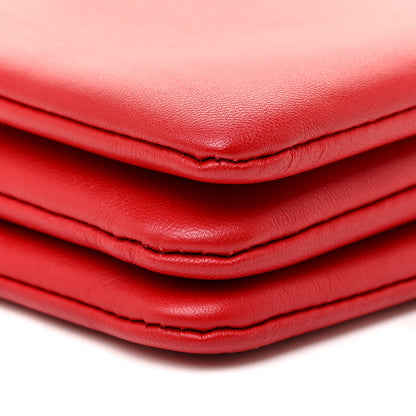 Celine Lambskin Small Trio Crossbody Bag Red 8 of 12