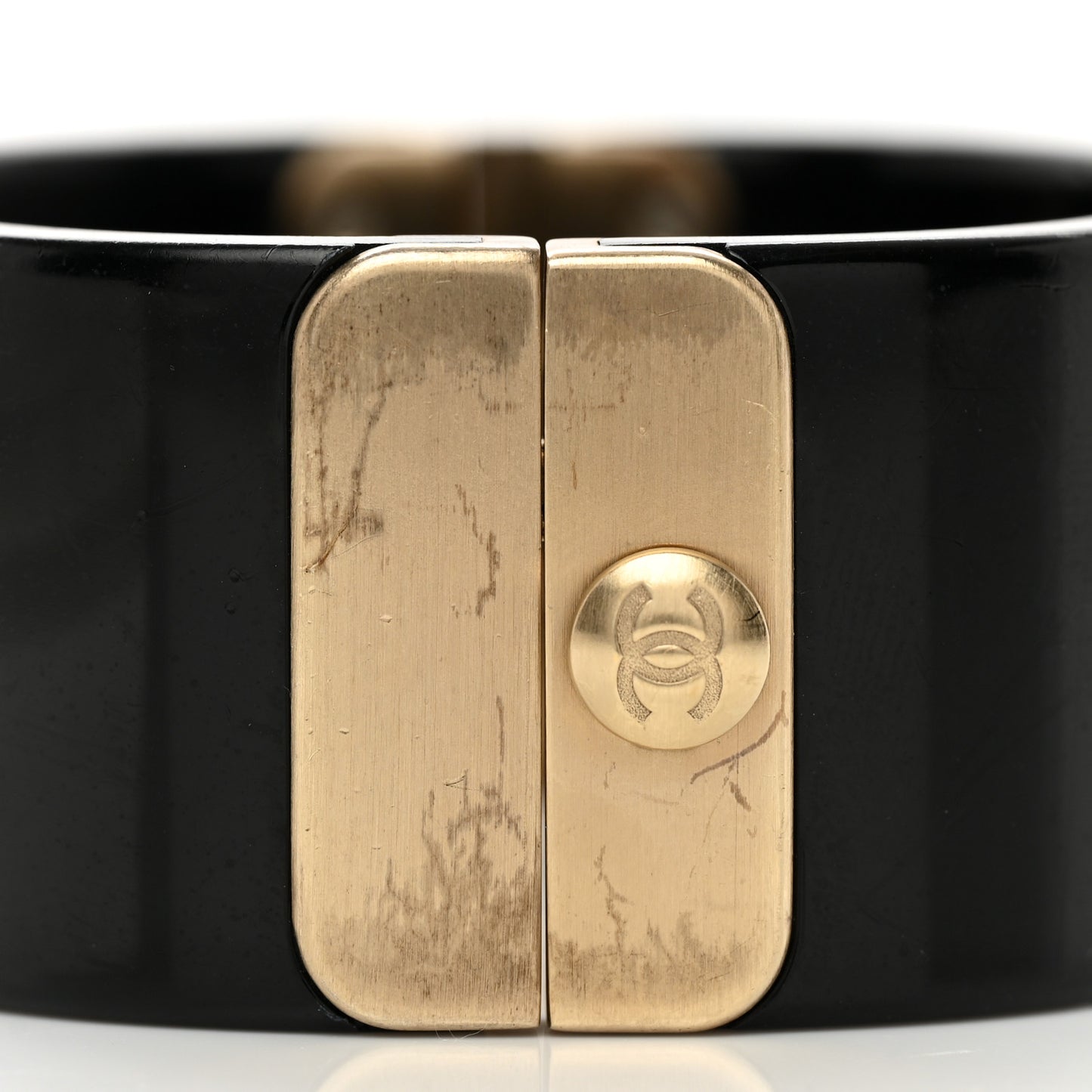 Resin CC Cuff Black Silver Gold