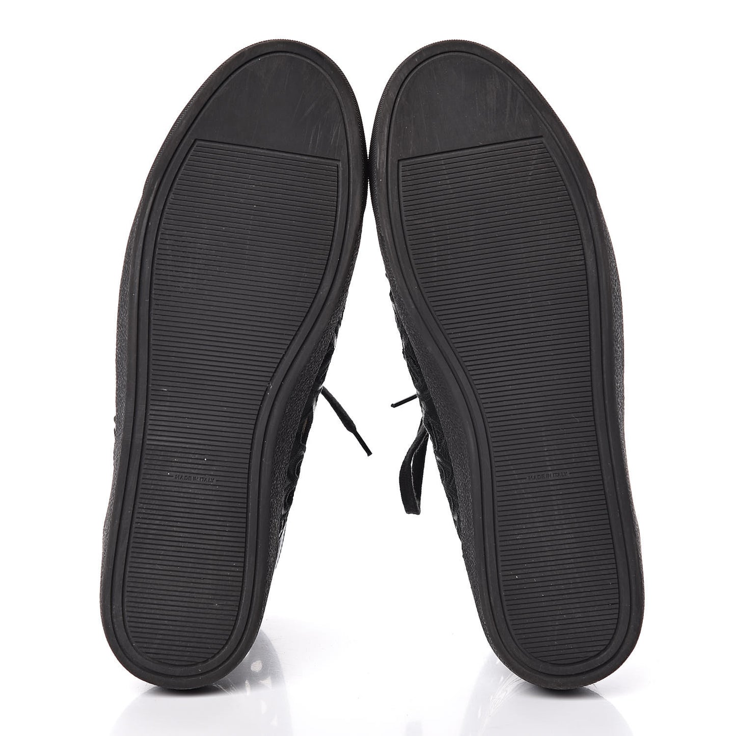 Patent Grained Goatskin Hollow Out Flower Sneakers 40.5 Black