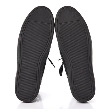 Chanel Patent Grained Goatskin Hollow Out Flower Sneakers 40.5 Black 5 of 7