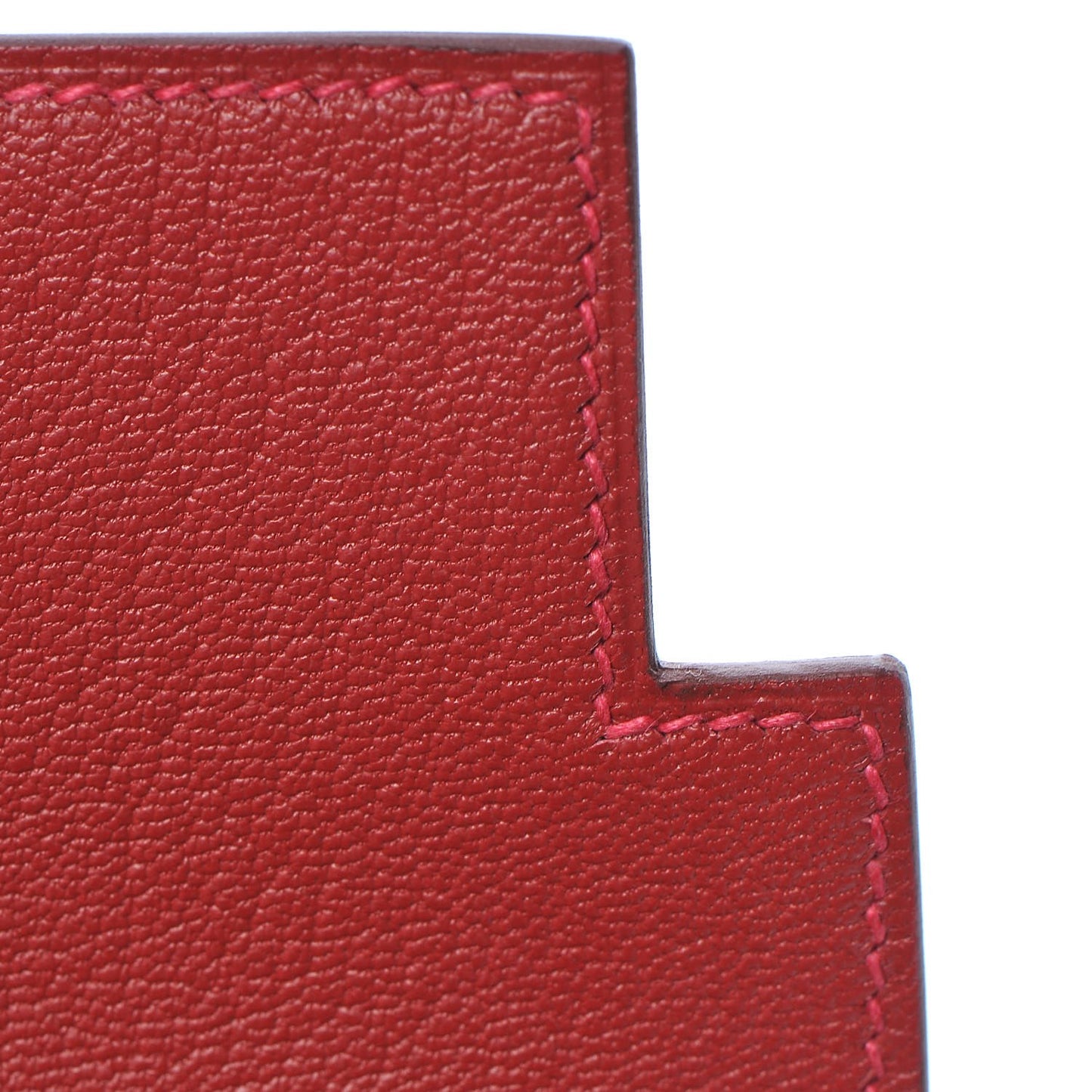 Ostrich Kelly Longue Wallet Rouge Vif