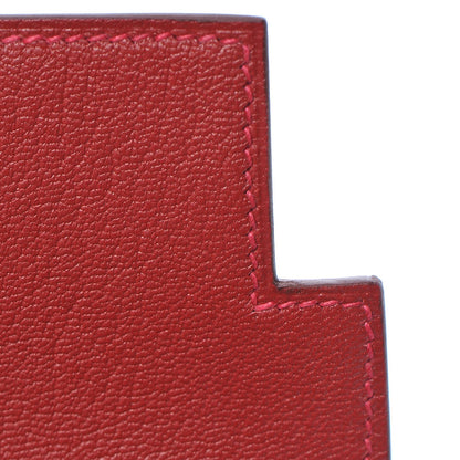 Hermes Ostrich Kelly Longue Wallet Rouge Vif 19 of 22