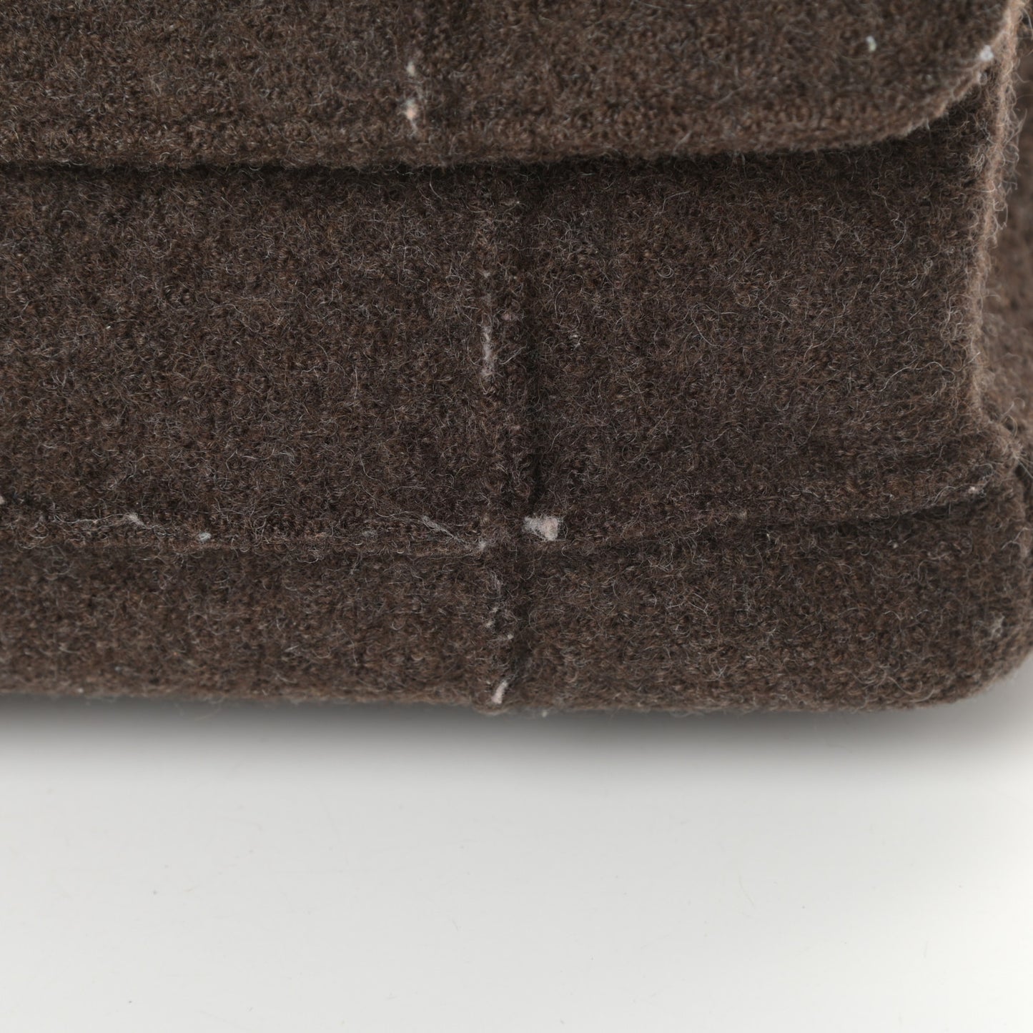 Wool Jumbo Chocolate Bar Mademoiselle Flap Brown