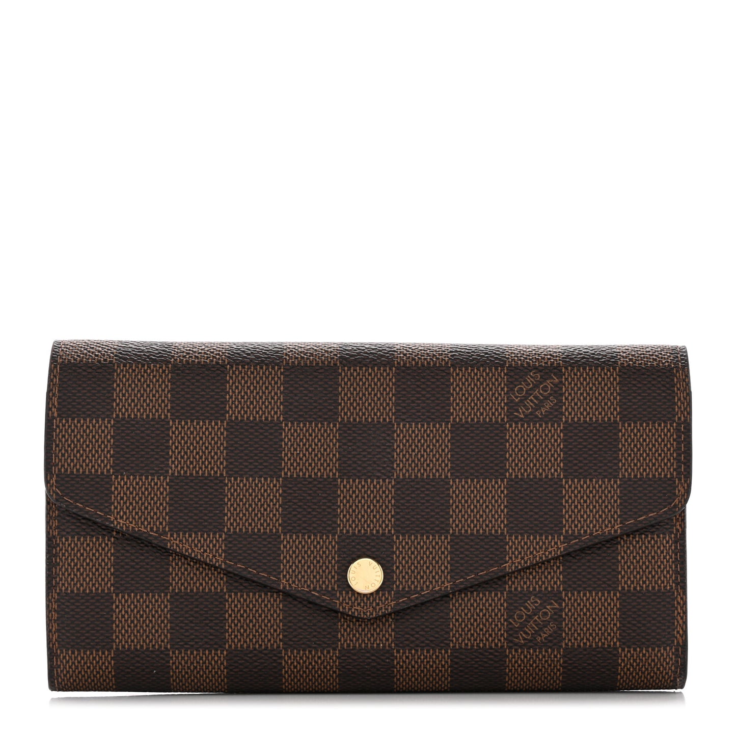 Damier Ebene Sarah Wallet NM Rose Ballerine