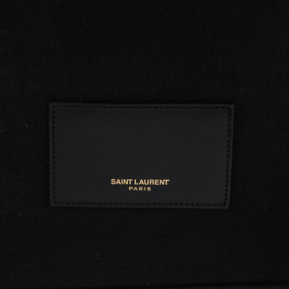 Saint Laurent Nylon Denim Classic Hunting Backpack Black Light Blue 5 of 8