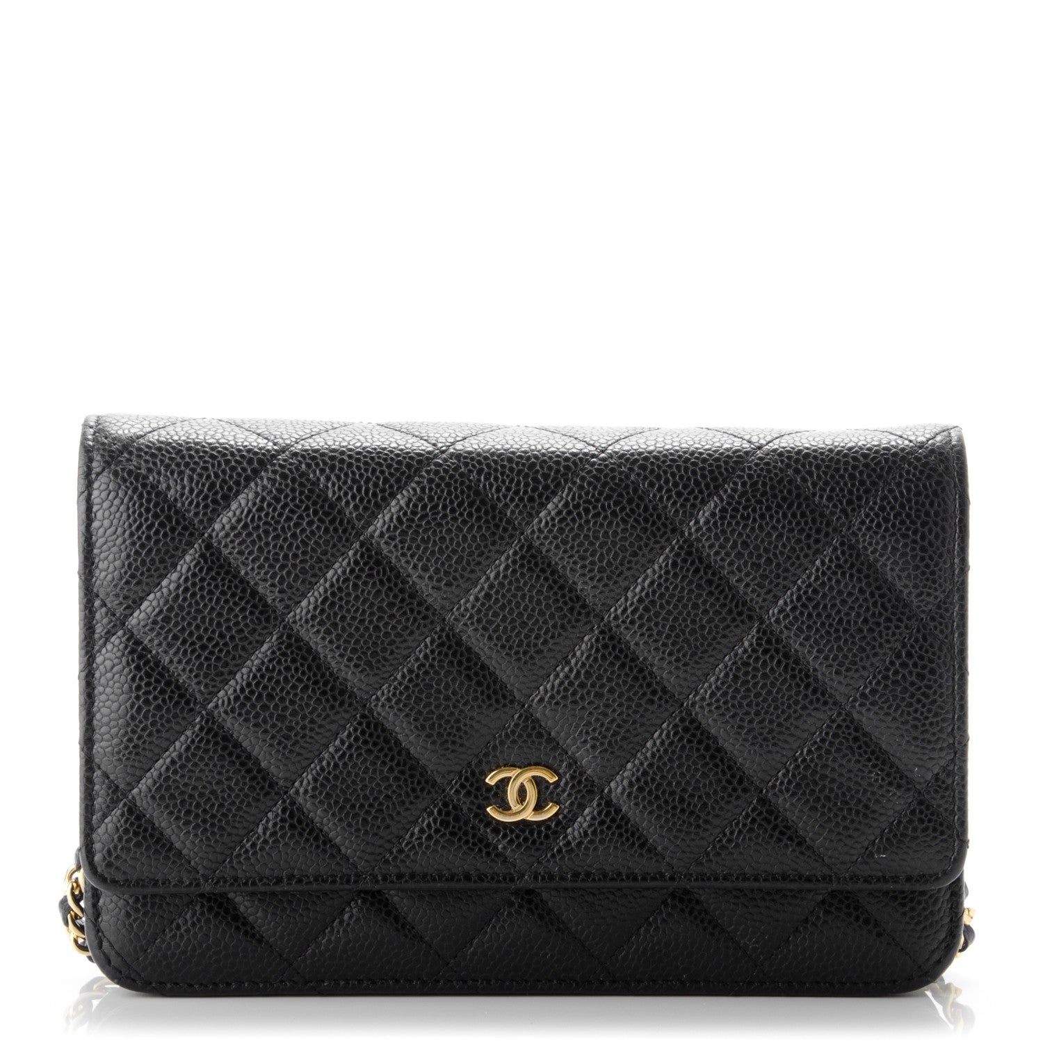 Chanel Caviar Quilted Wallet On Chain WOC Black 1 of 8