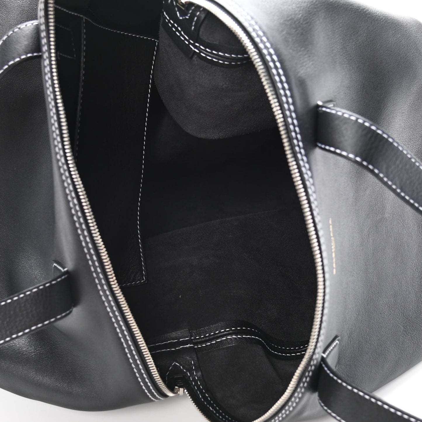 Calfskin Round Air Hobo Large Black
