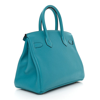 Hermes Togo Birkin 30 Turquoise 4 of 16
