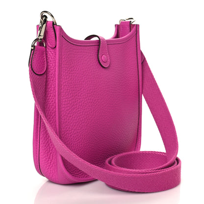 Hermes Taurillon Clemence Amazone Evelyne TPM Magnolia 3 of 11