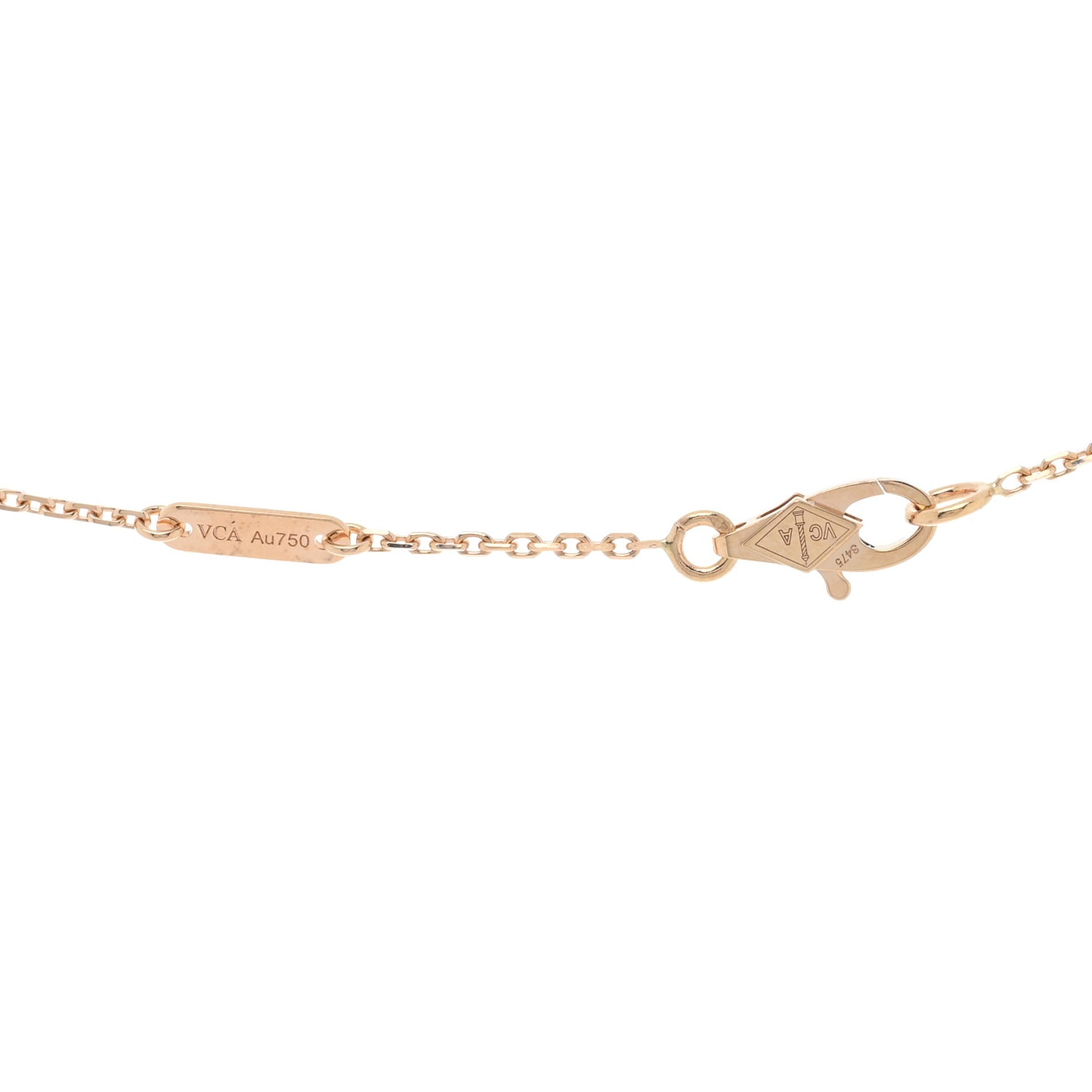 18K Rose Gold Sweet Alhambra Pendant Necklace