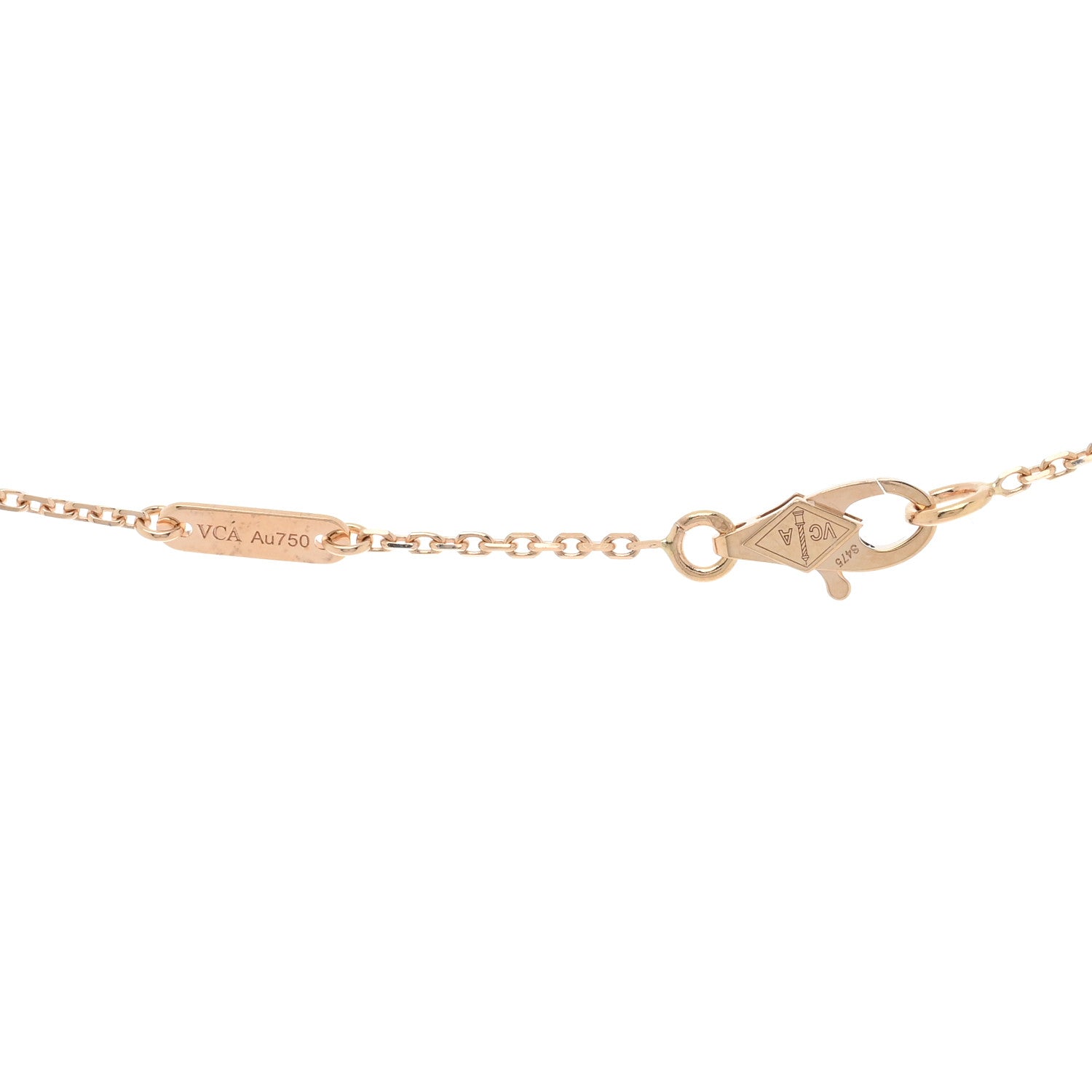 Van Cleef & Arpels 18K Rose Gold Sweet Alhambra Pendant Necklace 4 of 5