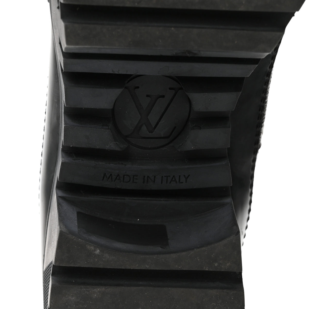 Louis Vuitton Suede Calfskin Monogram LV Black Heart Laureate Platform Desert Boots 37.5 Black 7 of 8