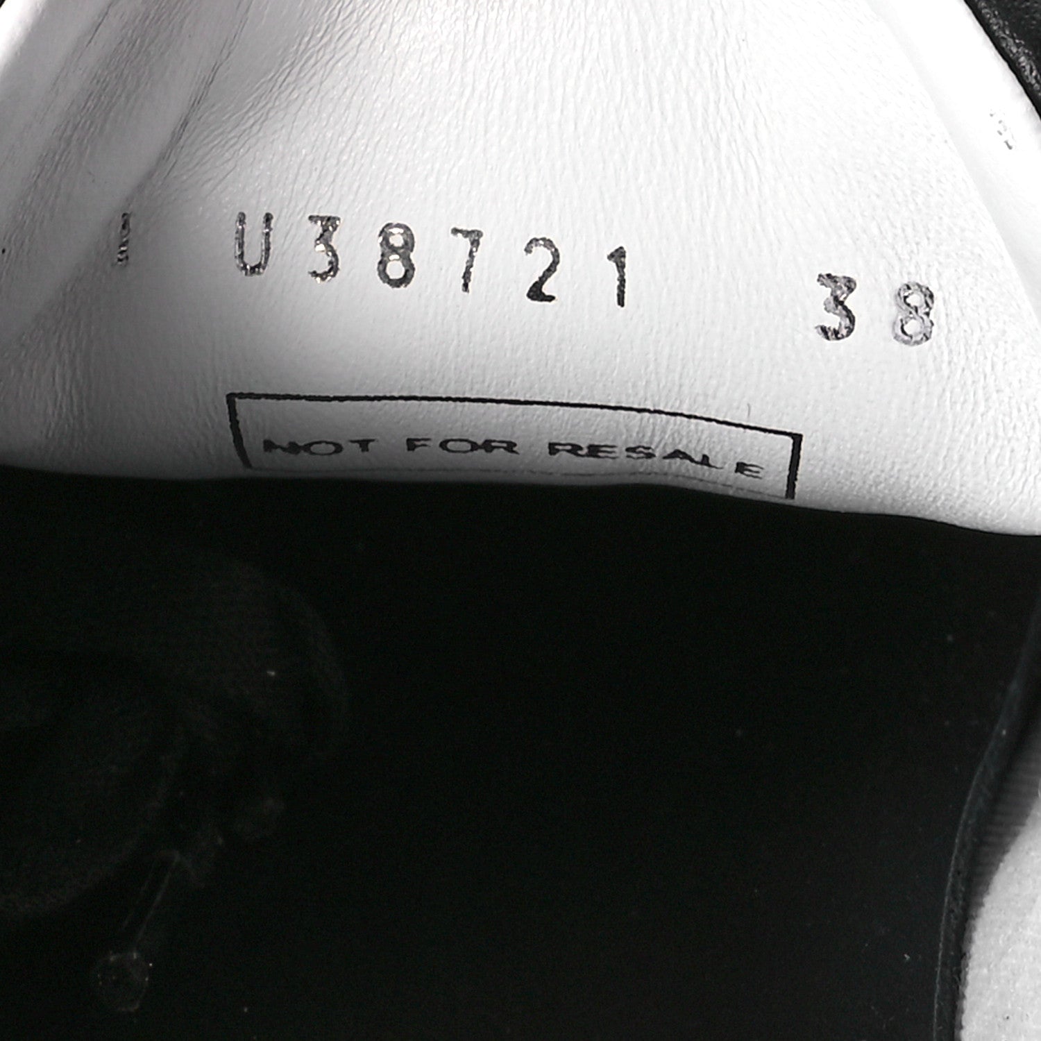 Chanel Calfskin CC Womens Sneakers 38 Black 8 of 8