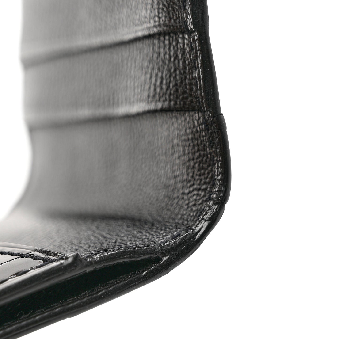 Shiny Alligator Ludlow Wallet Black