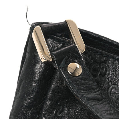 Gucci Guccissima Large New Ladies Web Hobo Black 14 of 15