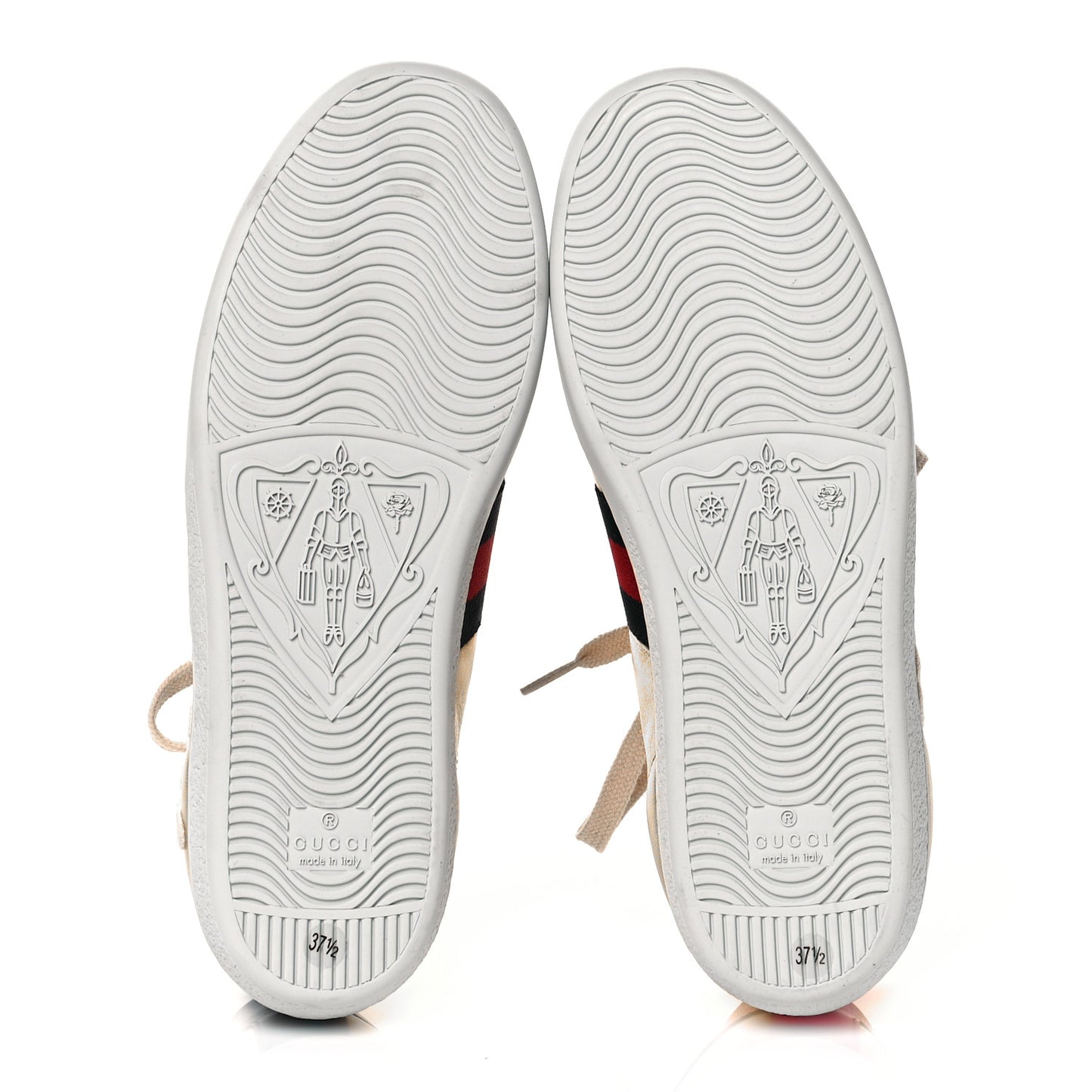 Metallic Nappa Web Blind for Love Womens Ace Sneakers 37.5 Oro