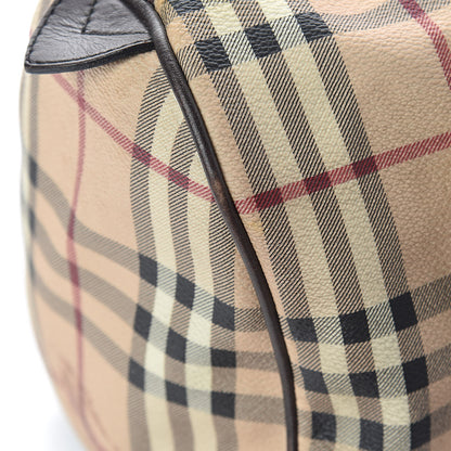 Burberry Haymarket Check Small Chester Bowling Bag Chocolate 17 of 18