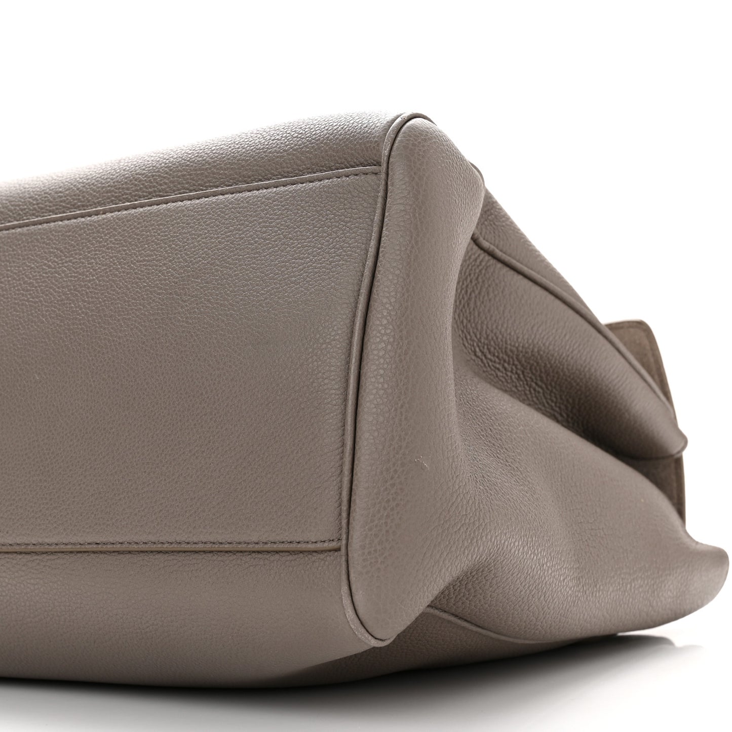 Supple Grained Calfskin Large Soft 16 Bag Pebble