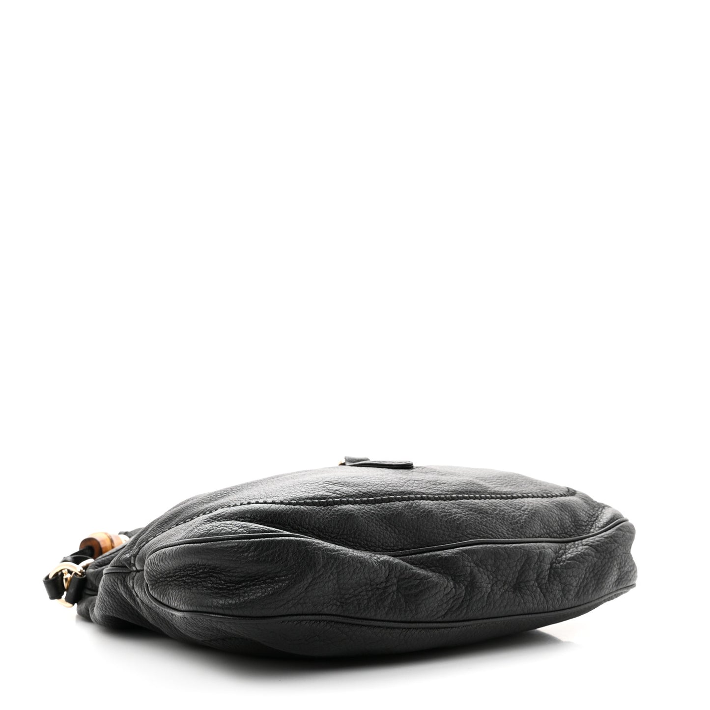 Pebbled Calfskin Medium New Jackie Shoulder Bag Black