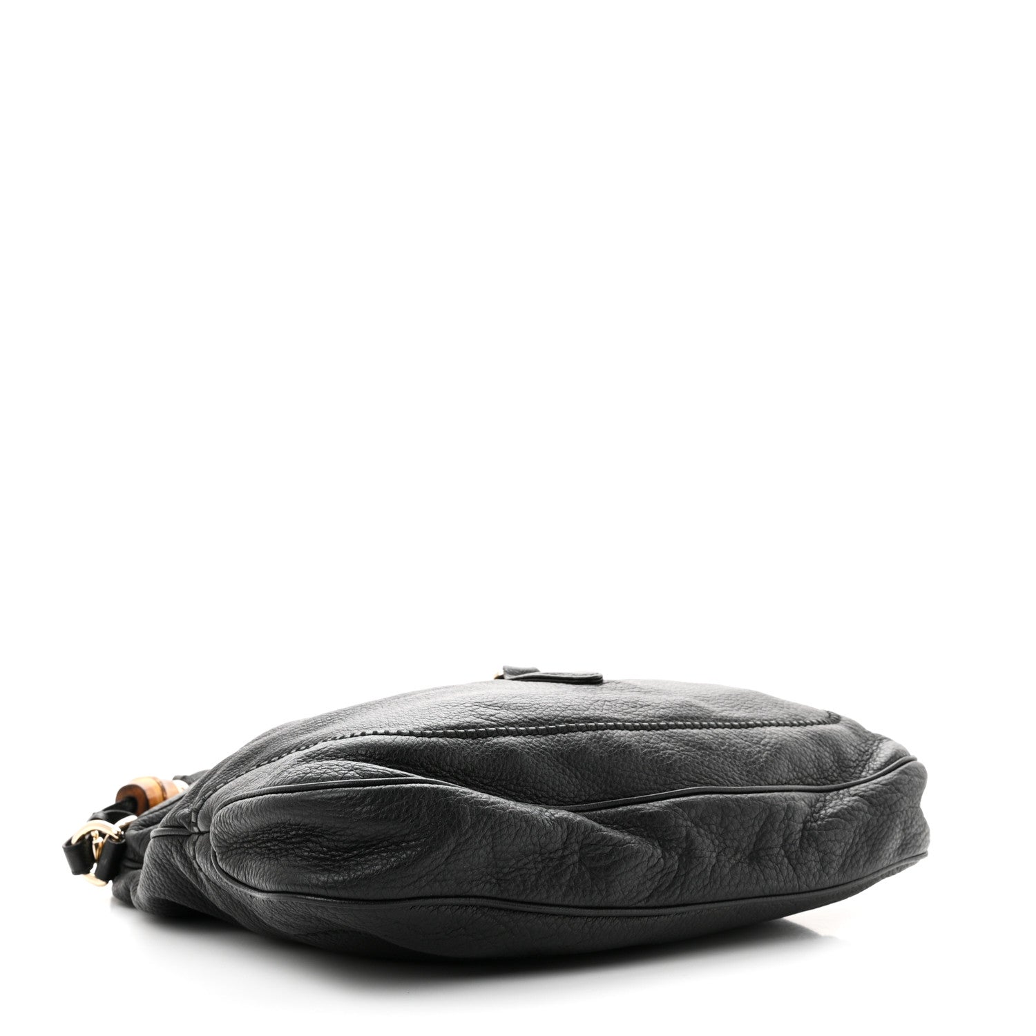 Gucci Pebbled Calfskin Medium New Jackie Shoulder Bag Black 4 of 11