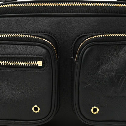 Louis Vuitton Calfskin Monogram Embossed Utility Crossbody Black 7 of 9