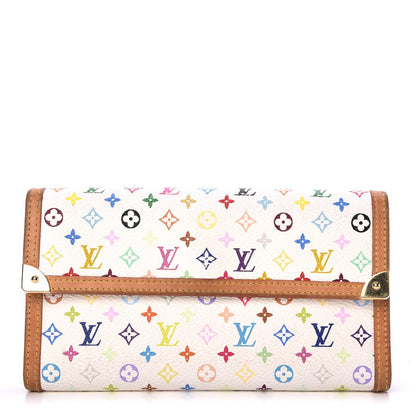 Louis Vuitton Monogram Multicolor Porte Tresor International Wallet White 1 of 25
