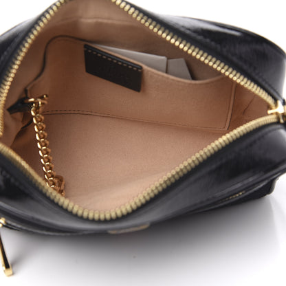 Gucci Suede Patent Web Mini Ophidia Shoulder Bag Black 5 of 10