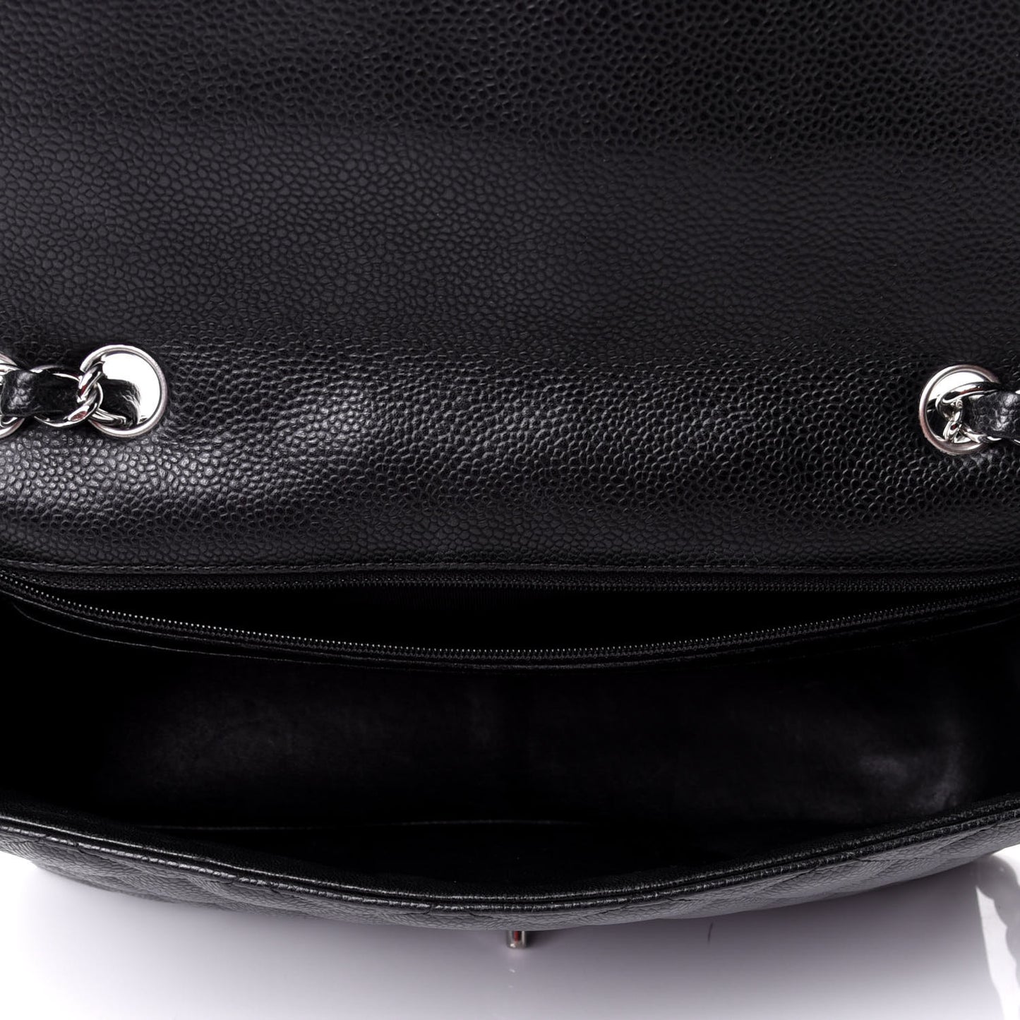 Caviar Quilted Jumbo Single Flap Black
