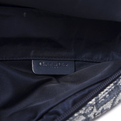 Christian Dior Monogram Mini Saddle Zip Pouch Navy Blue 7 of 12