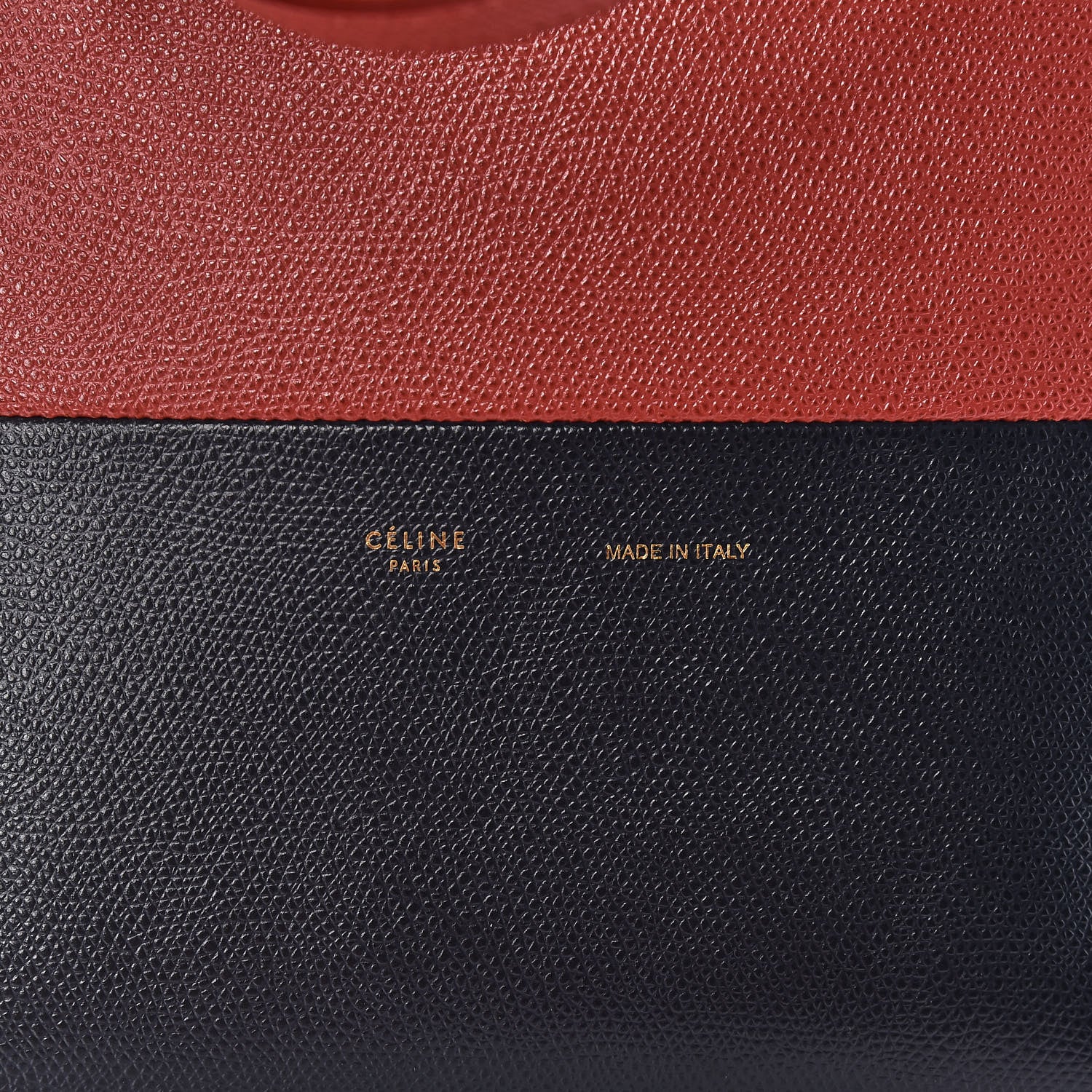 Celine Grained Calfskin Small Vertical Bi-Cabas Claycourt Dark Navy 7 of 9