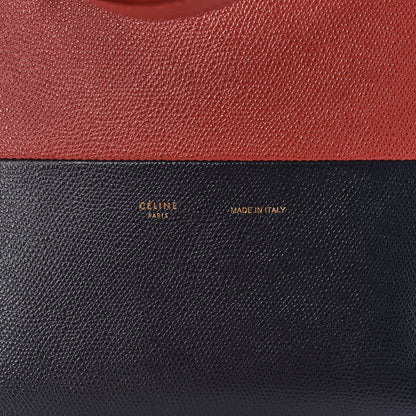 Celine Grained Calfskin Small Vertical Bi-Cabas Claycourt Dark Navy 7 of 9