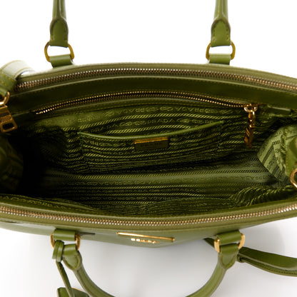 Prada Saffiano Medium Galleria Double Zip Tote Edera 5 of 12